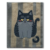 Mischievous Black Cat Tufted Rug