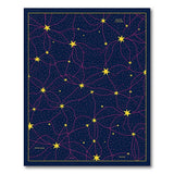 Navy Constellation Star Area Rug