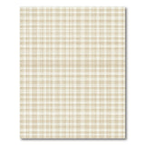 Beige and Neutral Rustic Farmhouse Beige Gingham Check Area Rug