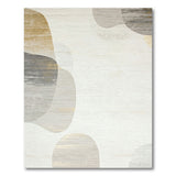 Modern Abstract Beige Gold Area Rug
