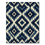 Indigo Diamond Zigzag Southwestern Rug