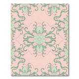 Elegant Pink Floral Vintage Floral Vintage Area Rug