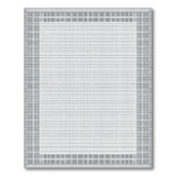 Black and White Black White Striped Border Area Rug
