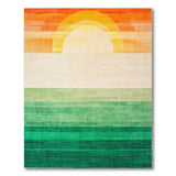 Sunset Gradient Geometric Area Rug