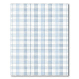Geometric Modern Blue Checkered Washable Area Rug
