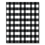 Black and White Black White Checkered Rustic Farmhouse Rug