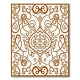 Traditional Persian Brown and Tan Ornate Brown Floral Medallion Area Rug