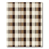 Classic Brown Tan Plaid Area Rug