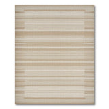 Striped Beige Neutral Striped Woven Area Rug