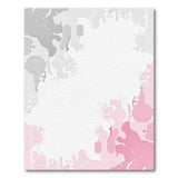 Ethereal Grey Blush Abstract Area Rug