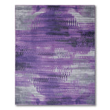 Purple Grey Abstract Area Rug