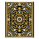 Majestic Black Gold Persian Area Rug