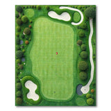 ODIKA Washable Golf Course Area Rug - Non-Slip Low Pile Green Fairway Play Mat