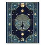Celestial Tree of Life Navy Gold Area Rug