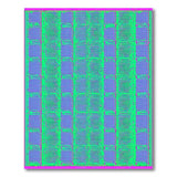 Vibrant Geometric Grid Area Rug