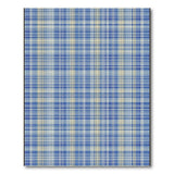Blue and Teal Geometric Modern Navy Blue Plaid Geometric Area Rug