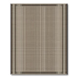 Beige Grey Striped Woven Bordered Area Rug