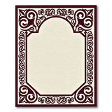 Ornate Red Border Traditional Persian Rug