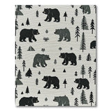 Black Bear Woodland Area Rug
