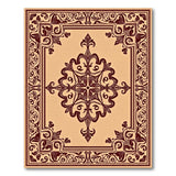 Beige and Neutral Traditional Persian Ornate Beige Persian Floral Area Rug