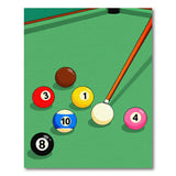 Cartoon Billiards Pool Balls Area Rug