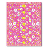 Vibrant Pink Daisy Floral Area Rug