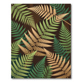 Lush Fern Frond Area Rug