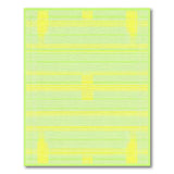 Vibrant Lime Green and Yellow Grid Geometric Area Rug