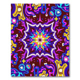 Vibrant Starburst Multi-Color Geometric Area Rug