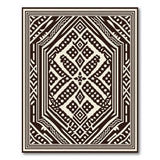 Black and White Heritage Tribal Black White Heritage Tribal Geometric Area Rug