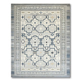 Grey Geometric Southwestern Grey Area Rug