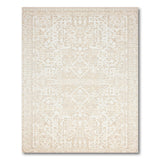 Cream Beige Geometric Trellis Rug