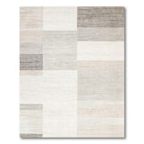 Neutral Tonal Block Geometric Area Rug