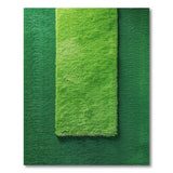 Lush Two-Tone Green Shag Area Rug