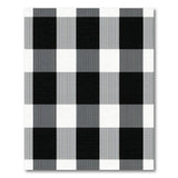ODIKA Black and White Buffalo Check Washable Rug - Low Pile Non-Slip Modern Farmhouse Area Rug