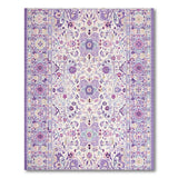 Purple Purple Persian Floral Area Rug