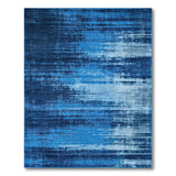 Blue Teal Distressed Vintage Area Rug
