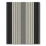 Bold Black White Striped Geometric Geometric Modern Area Rug