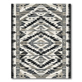 Southwestern Geometric Black White Geometric Southwestern Area Rug