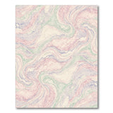 Pink Pastel Marble Swirl Area Rug