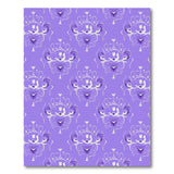 Purple Mystical Floral Damask Area Rug