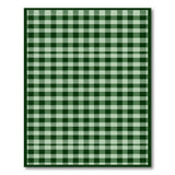 Green White Checkered Farmhouse Area Rug