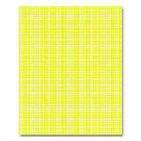 Yellow Vibrant Yellow Gingham Check Area Rug
