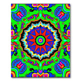 Geometric Modern Multi-color and Patterns Vibrant Starburst Multi-Color Geometric Area Rug