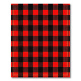 Bold Red Black Buffalo Check Rustic Area Rug