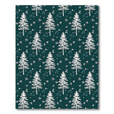 Snowy Pine Woodland Area Rug