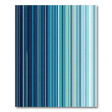Gradient Blue Vertical Stripe Area Rug