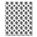 Floral Vintage Elegant Black White Floral Damask Area Rug