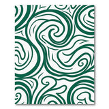 Green Abstract Area Swirling Green Abstract Area Rug