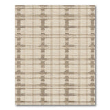 Beige Plaid Woven Area Rug
